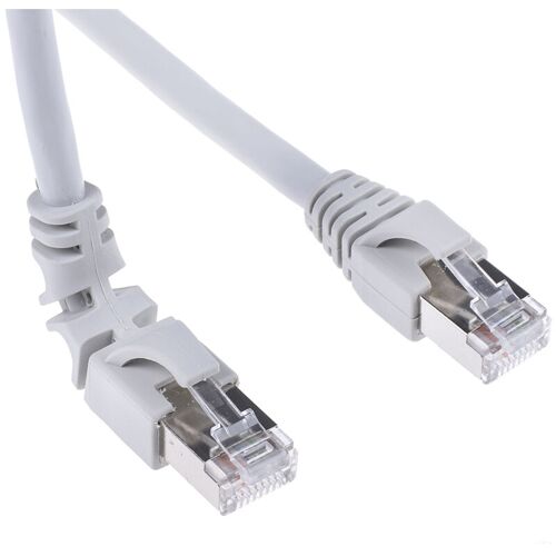 Weidmuller - Câble Ethernet Catégorie 6 S/ftp Gris, 3m Lszh Avec Connecteur Coudé ( Prix Pour 1 )
