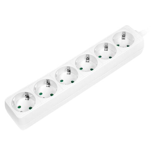 Lps238 Multiprise 1,5 M 6 Sortie(s) Ca Intérieur Blanc - Logilink