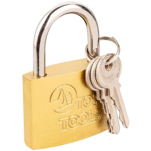 Cadenas Top Tools 60 Mm - Fonte, 3 Clés, Plaqué Cuivre