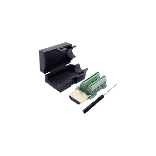 Hdmi Embase Mâle Verticale Tru Components 2108929 Nombre Total De Pôles: 20 Noir 1 Pc(s)