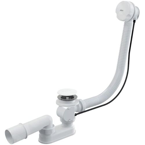 Alcaplast - Alcadrain Garnitures De Vidage - Kit Vidange Et Trop-plein Pour Baignoire, Longueur 1200 Mm, Blanc A51bm-120