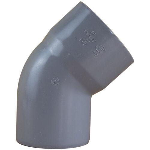 Coude Pvc 45° Mâle Femelle 80 First Plast