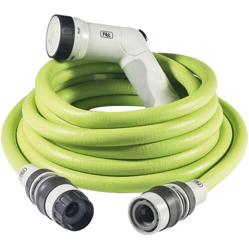 Defibrico - Fitt Ikon 10 M - Tuyau D'Arrosége Extensible, Compact, Léger Et Prêt à L'Emploi, Avec Pistolet Multi-jet, Lime