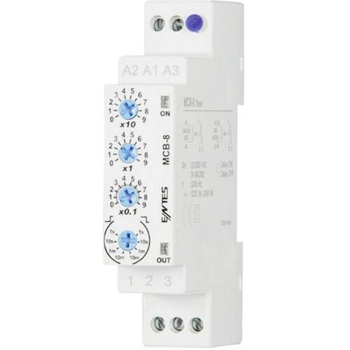 101584 Mcb-8 Relais Temporisé Multifonction 24 V/dc, 24 V/ac, 230 V/ac 1 Pc(s) Plage Temporelle: 0.1 S - 30 H 1 Inverseur (rt) S74939 - Entes