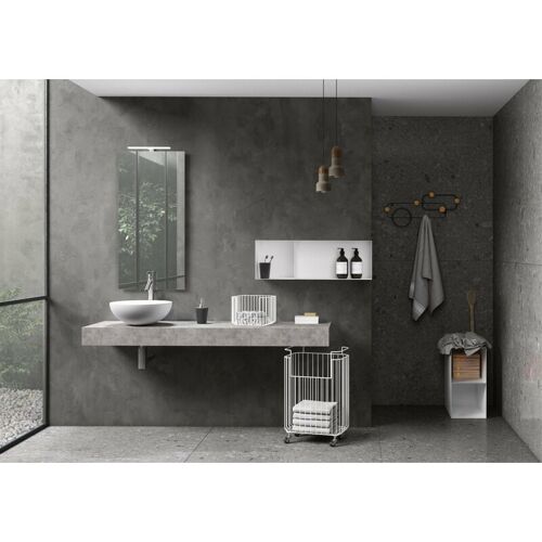 Ensemble De sélle De Bain 6 Pièces Yoka Ciment