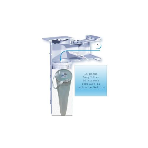 Poche Compatible Weltico C5 -bloc Aquadiscount 10 Microns-facile à Nettoyer