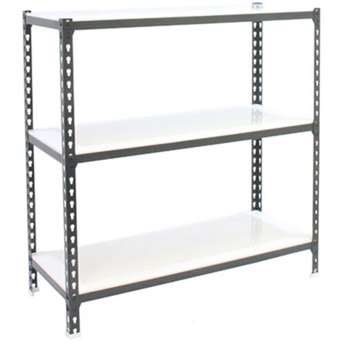 Tagère Rangement, 900x1100x300 Mm, 3 Niveaux, 200 Kg Capacité De Charge Et Point De Flexion, Métal , étagère Garage, Anthracite/blanc - Simonclick - Simonrack