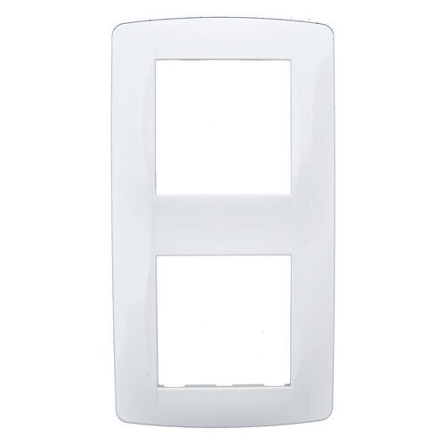 Plaque 2 Postes Blanche (61897)