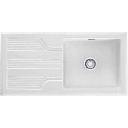 Franke - Galissia Gak 611 Céramique - 1010 X 515 X 200 Mm - Blanc Uni - Sous-meuble 80 Cm