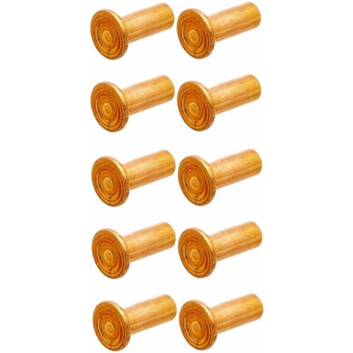 Cyclingcolors - 10x Rivet Semi-tubulaire Cuivre Norme Din 7338 Forme B Rivetage Garniture De Frein, 4mm X 10mm