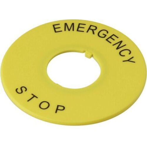 A2av-27 Plaque Signalétique Motif D'Impression Emergency Stop Jaune 1 Pc(s) A224061 - Deca