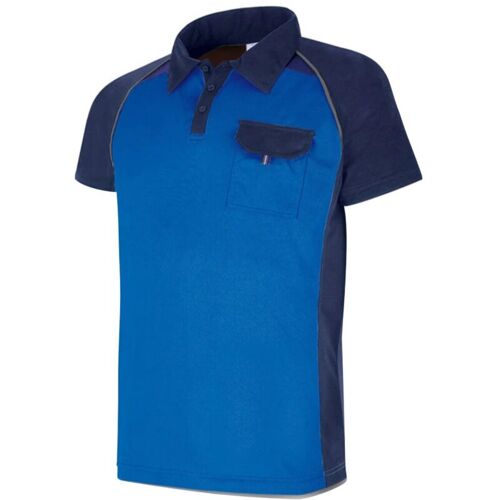 Polo Respirant À Manches Courtes Bleu Sércelle/Bleu T-Xl 1288ptmca