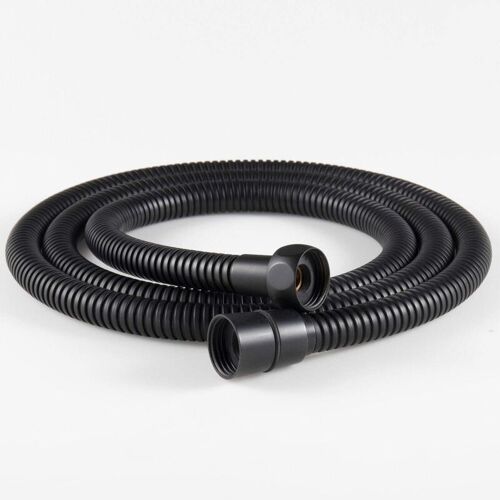 Tuyau De Douche Flexible En Acier Inoxydable 1 Pièce 1,5 M, Raccords En Laiton, Tuyau De Pommeau De Douche Anti-torsion, Tuyau De Douche Flexible - Noir