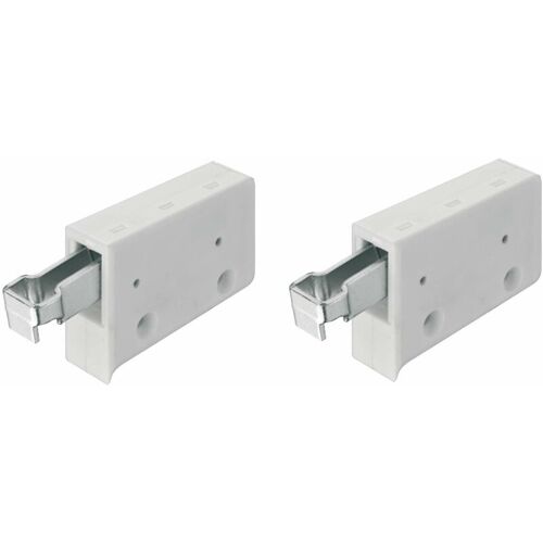 Cyclingcolors - 2x Ferrure De Suspension De Meuble Suspendu 150 Kg/paire Blanc Armoire Haut Raccord Connecteur Cuisine sélle De Bain Support Fixation Attache Réglable Porte Bois Assembleur