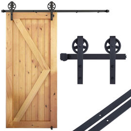 Kit De Rail Porte Coulissénte Quincailleri Industriel Systeme Pour Porte Suspendue Ensemble Industriel Porte Bois Coulissénte Interieur - Simple Porte 1,83m /6ft