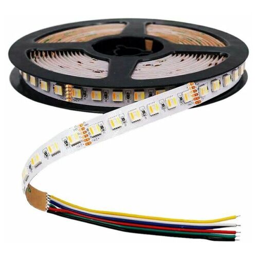 Bande Led V-Tac Smd5050 24 W/M 5 M 60 Led/M 24 V 3 En 1 + Rvb Ip65 12 Mm