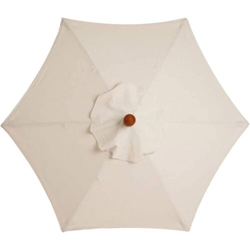 Housse De Rechange Pour Parasol, 8 Baleines, 3 M, Imperméable, Anti-Uv, Tissu De Rechange, Blanc Crème
