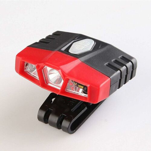 Fonction Induction Lampe Frontale, Lampe Phare Led Rechargeable Puissénte Super Lumineux, Etanche Lampe Torche Led, Pour Course Camping Randonnée Chasse Pêche, Red-Ensoleillé