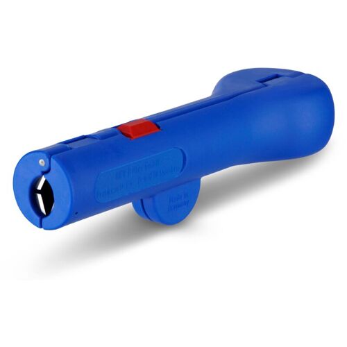Dénudage de câble en boîte bleu