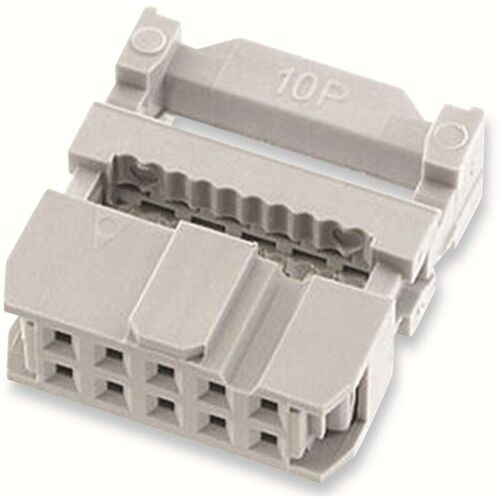 Econ Connect Connecteur à Broches, Din 41651, 10 Pôles, Gris, Pas 2,54 Mm