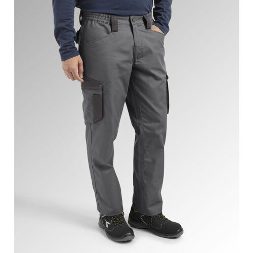 Diadora - Pantalon De Travail Staff Cargo - Gris Acier S - Fr (38/40)