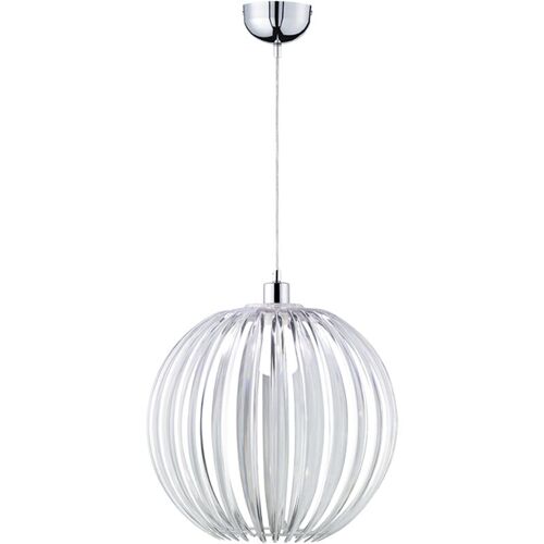 Suspension Design 1xe27 Max 60w Chrome Et Acrylique Transparent Trio Zucca 4377114 4377114 4377114 4377114 4377114 4377114