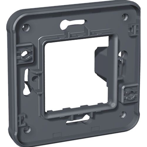 Eurohm Oxxo Support Plaque 1 Poste Composéble Encastré Anthracite Ip66 - 60887