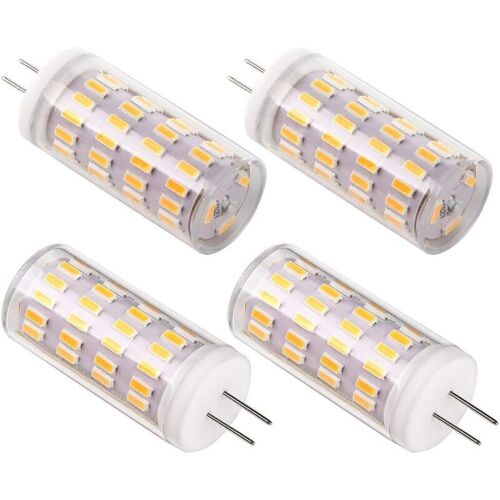 G4 Led 12v 4w Ampoule, Ac/Dc 12v Ampoules D'éclairage Équivalent À 30w Halogène, 400lm, Blanc Chaud 3000k, Non Dimmable, Remplacement Pour Hotte Et Lusture, Lot De 4.