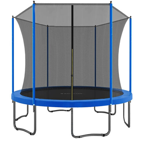 Trampoline 244cm - Jardin - Trampoline D'extérieur - Charge Maximale 80 Kg - Enfant - Bleu