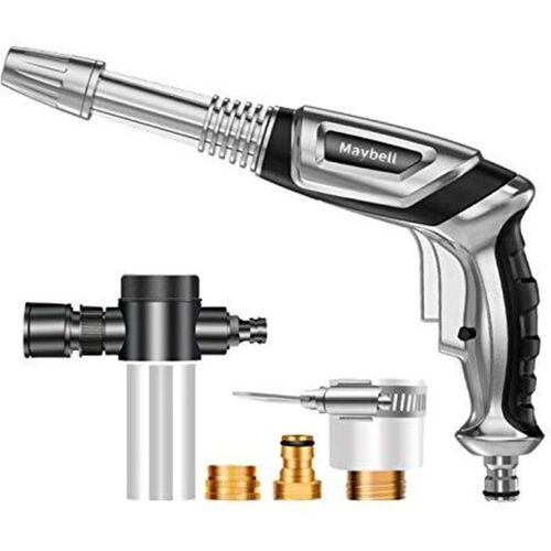 Pistolet à Eau Haute Pression Pour Tuyau D'Arrosége, Pulvériséteur De Lavage De Voiture En Mousse Avec Buse De Bouteille De 100 Ml