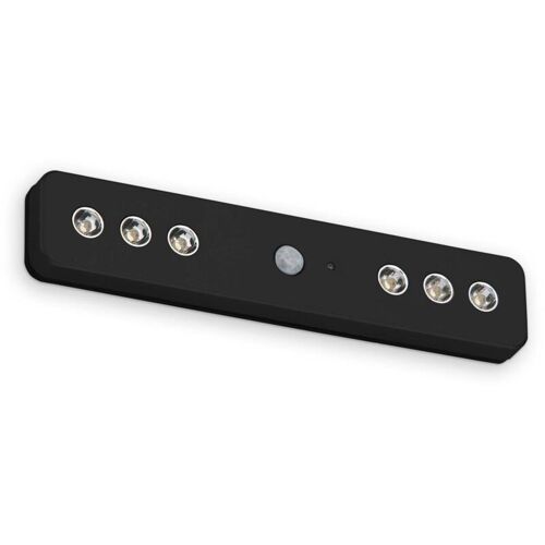 Lampe Led À Encastrer Avec Détecteur De Mouvement, Lampe Pour Armoire, Lampe Sous Armoire, Veilleuse, Noire - Briloner