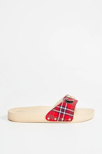 Mules En Cuir Pescura Rouge Rouge