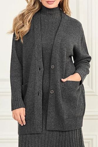 Gilet En Cachemire Michaela - Gris Foncé Femme M/L (Eu) Gris