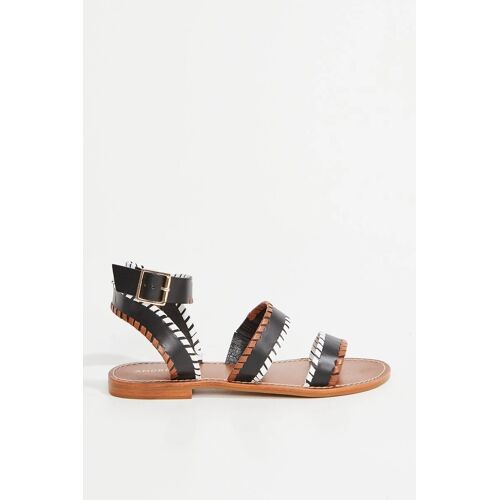 Sandales En Cuir De Chèvre Sonya Noir Noir