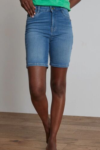 Short En Jean Carla - Bleu Femme 36 Bleu