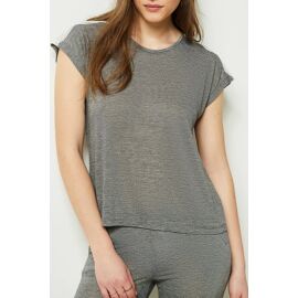T-Shirt De Pyjama Warm - Gris Chiné Femme Xs Gris