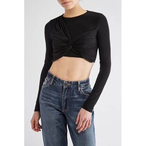 Crop Top - Noir Femme Xs Noir