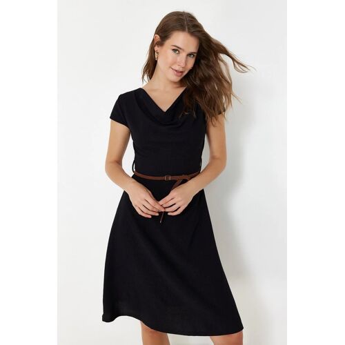 Robe Midi - Noir Femme S Noir