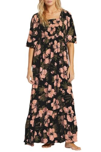 Robe Longue - Noir - Billabong Femme Xs Noir