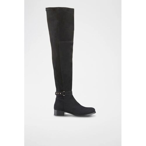 Chaussures Cuissardes En Cuir Kayline Noir Mixte