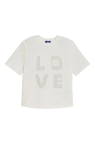 T-Shirt - Ecru - Okaïdi Femme Enfant (3 Ans Et +) Blanc/
