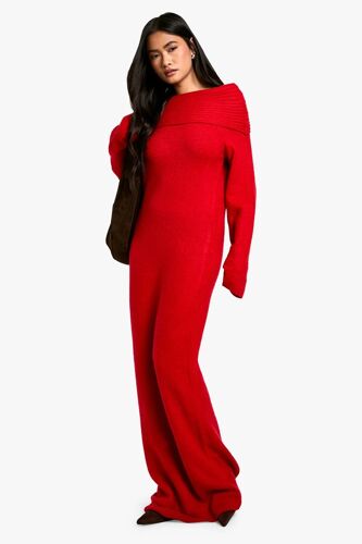 Robe Pull - Rouge Femme M (Uk) Rouge