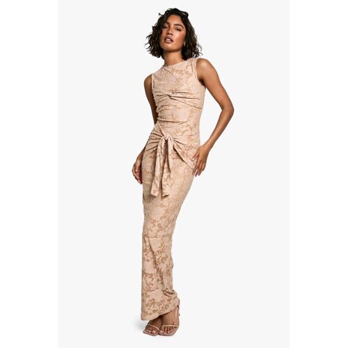 Robe Longue - Camel Femme 4 (Uk)/