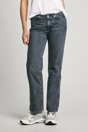 Jean Straight Charcoal - Noir Femme 25 (Us) = 34-36 (Fr) - L30 Noir