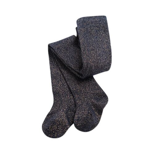 Collant Bleu Marine Chiné Femme 1/3 Mois Bleu