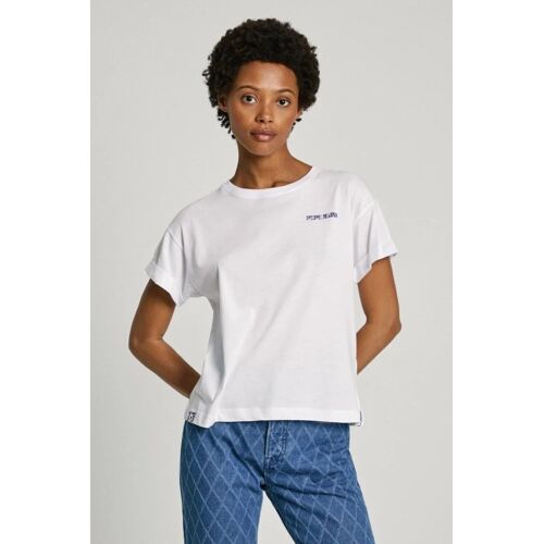 T-Shirt Emilia - Blanc Femme Xs Blanc/Noir/Bleu/Rose