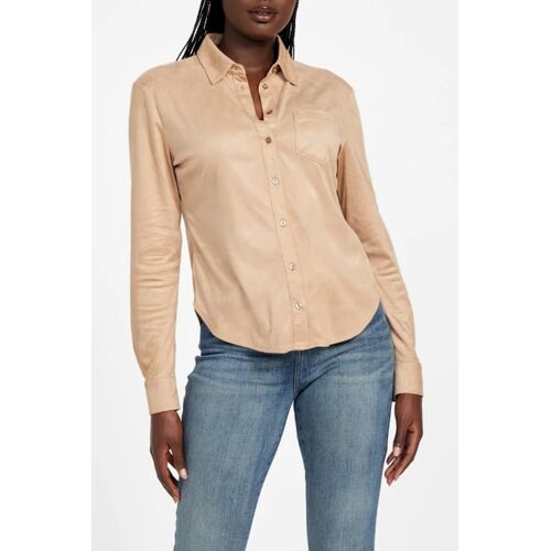 Chemisier Lerika - Marron Clair Femme Xs Marron