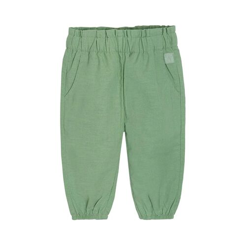 Pantalon En Lin - Kaki Femme 1/3 Mois Bleu/Vert/Gris