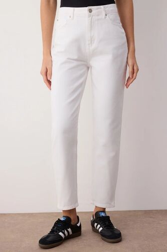 Jean Mom - Blanc Femme 34 (Eu) = 36 (Fr) Blanc
