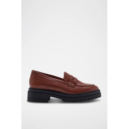 Mocassins Plateformes En Cuir Masha Marron Marron